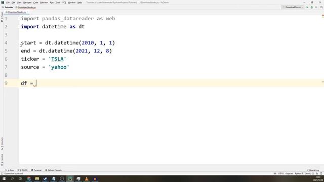 Getting Stock Price Data In Python Using Pandas смотреть онлайн