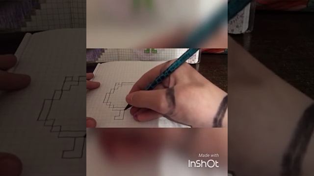 Рисую по клеточкам монстра из мультфильма корпорация монстров! смотреть онлайн