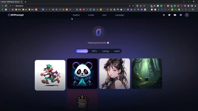NFPromt AirDrop, Создаем NFT с помощью ИИ и получаем AirDrop BNB смотреть онлайн