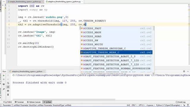 OpenCV Python Tutorial For Beginners 15 - Adaptive Thresholding смотреть онлайн