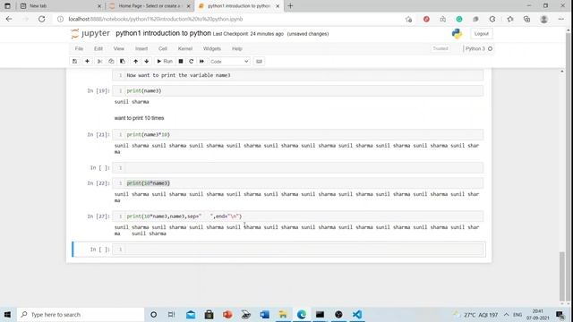Introduction to python, Basic data type, Assigning variables, Basic functions and comments смотреть онлайн