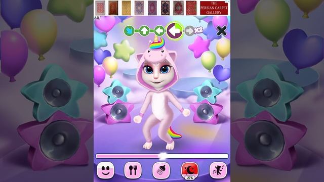 My Talking Angela Unicorn Dance Party!!!