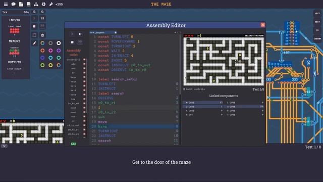 Maze Solver Assembly - Turing Complete смотреть онлайн