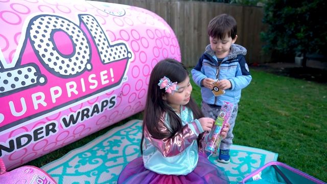 GIANT LOL SURPRISE UNDER WRAPS BALL! Series 4 Wave 2 Eye Spy Bling Series Poopsie Surprise Unicorn смотреть онлайн