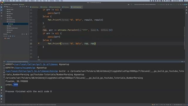 Learn Go Number Parsing (STRCONV) in less than 12minutes - PART 21 смотреть онлайн