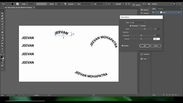 Curve & Warp Text In Illustrator Tutorial | How To Curve And Wrap Text in Adobe Illustrator смотреть онлайн