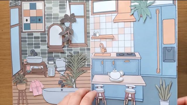 Toca Boca Paper House ? Papercraft diy Handmade Quiet Book #diy #tocaboca смотреть онлайн