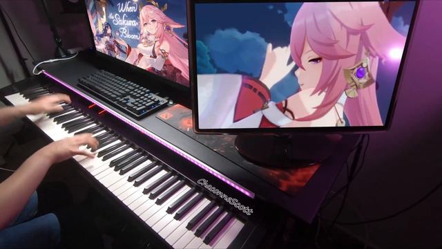 When the Sakura Bloom/Genshin Impact 2.5 Trailer Piano arrangement смотреть онлайн