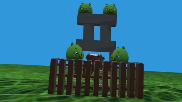 Angry birds, но это 3D анимация смотреть онлайн