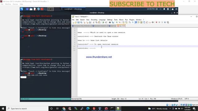 How to use TMUX session in our pentest work | Kali linux | What is TMUX | TMUX смотреть онлайн
