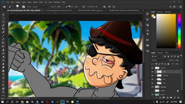 Custom Character Design for sea of thieves | speed paint | SaniiVerse смотреть онлайн