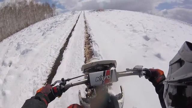 KAYO T4 по снегу на летней резине | KAYO T4 in the snow on summer tires смотреть онлайн