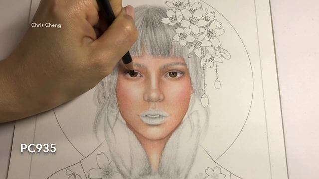 HOW TO DRAW A PORTRAIT USING COLORED PENCILS | Chris Cheng смотреть онлайн