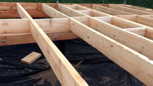 Лаги пола  в каркасной бане своими руками