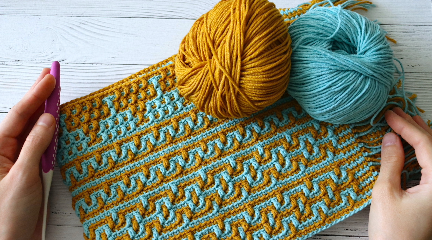 Невероятно красивое мозаичное вязание крючком