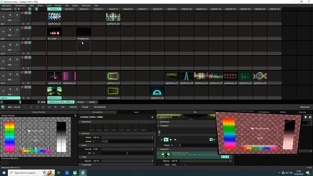 How to make single screen with 2 screen in Resolume Arena смотреть онлайн