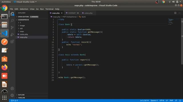 OOP in PHP | Part # 5 Static variable and function in PHP | PHP OOPS Tutorial in Hindi смотреть онлайн