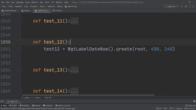 Проект на Python: Свой виджет для Tkinter (дата) смотреть онлайн