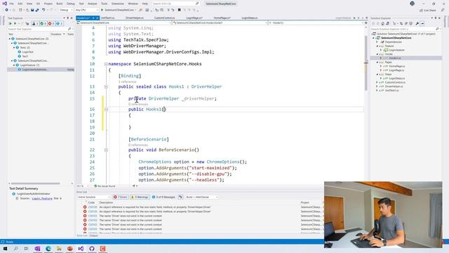 Part 13 - Specflow Context Injection (Managing Selenium WebDriver) смотреть онлайн