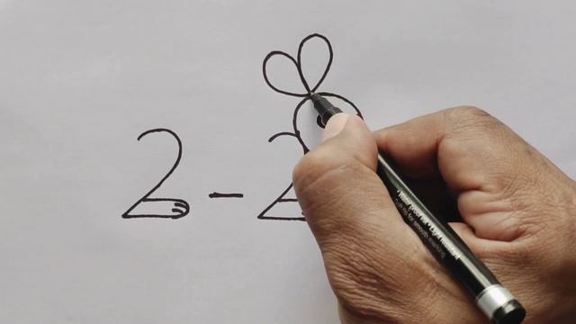 How to Draw Rabbit From 2-2 Number | Easy Rabbit Drawing | Number Drawing смотреть онлайн