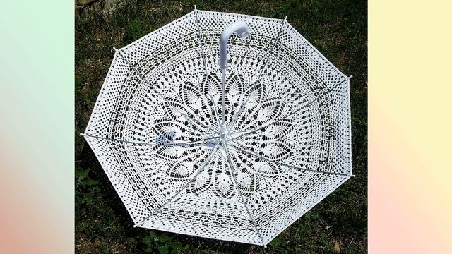 ☂️ Мои работы – вязаные зонтики. Crochet umbrellas. смотреть онлайн