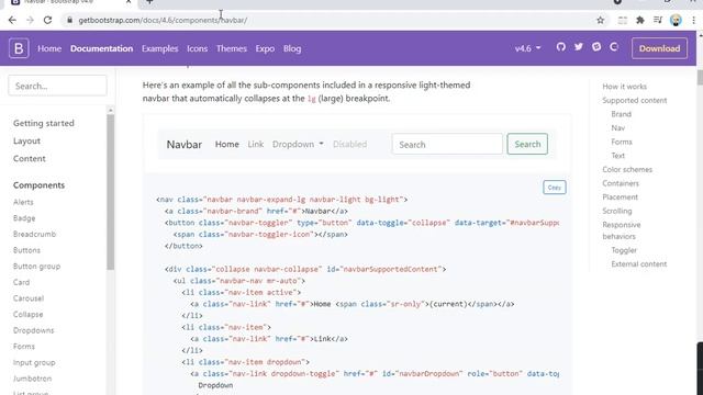 Bootstrap Navbar смотреть онлайн