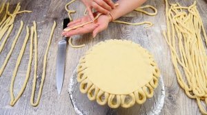 Пасхальная съедобная корзинка! Ажурная прелесть )