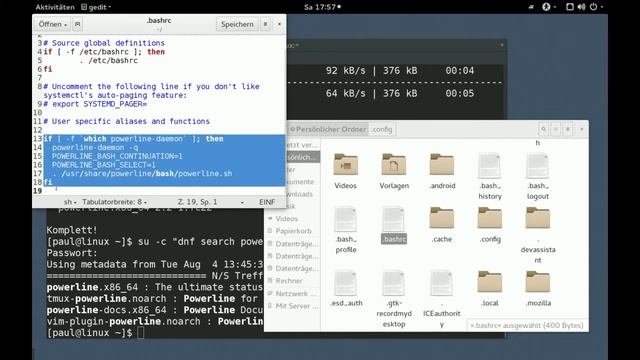 Fedora - powerline - die Eingabeaufforderung verändern смотреть онлайн