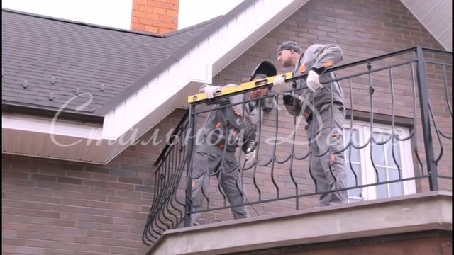 Кованые перила на балкон - Стальной Декор смотреть онлайн