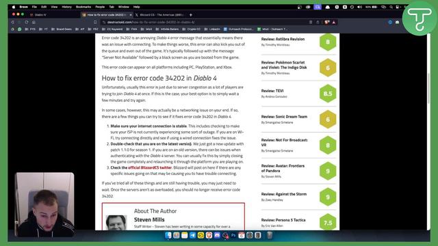 How to Fix “Error Code 34202” in Diablo 4 (2024) смотреть онлайн