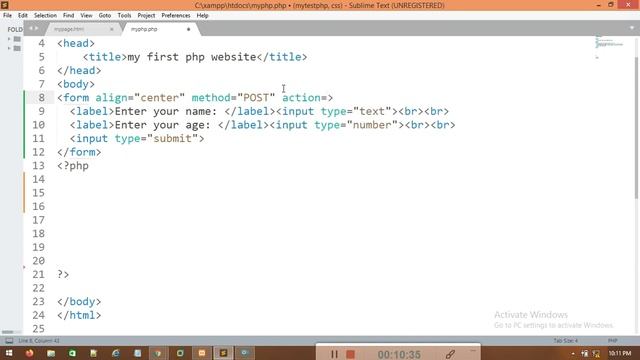 FORM HANDLING IN PHP | PHP PROGRAMMING COURSE | DATACOM IT INSTITUTE смотреть онлайн
