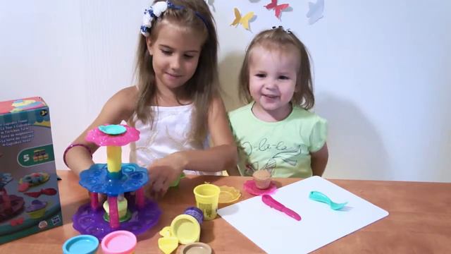 Распаковываем и играем в Плэй До набор "Башня из кексов" смотреть онлайн
