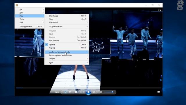 How to change audio and language tracks in Windows Media Player смотреть онлайн
