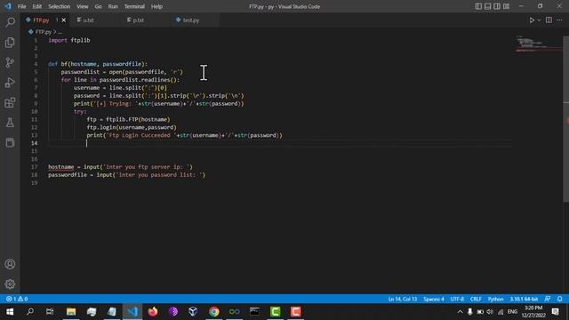 ftp crack with python | با پایتون ftp server بروت فورس смотреть онлайн