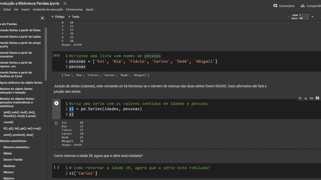 Aula 01 Series, listas, tuplas, arrays Numpy e Dicionarios смотреть онлайн