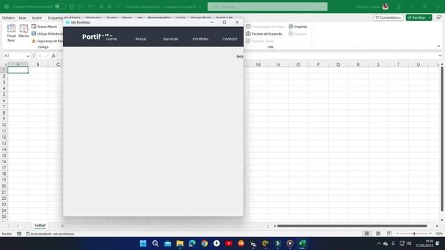 UI UX Navbar responsive with Excel VBA смотреть онлайн