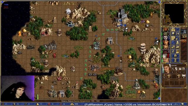 Хардкорный выход [Heroes 3 Jebus Random] Yama_Darma vs VooDooSh смотреть онлайн