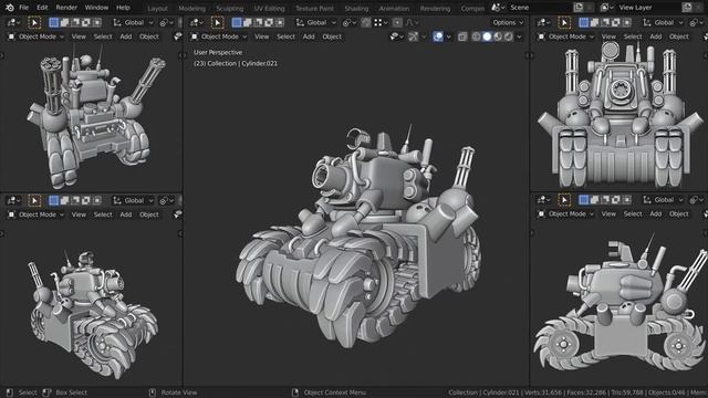 Танк из Metal Slug в 3D | Почему стоит доводить до конца свои старые, незаконченные проекты | смотреть онлайн