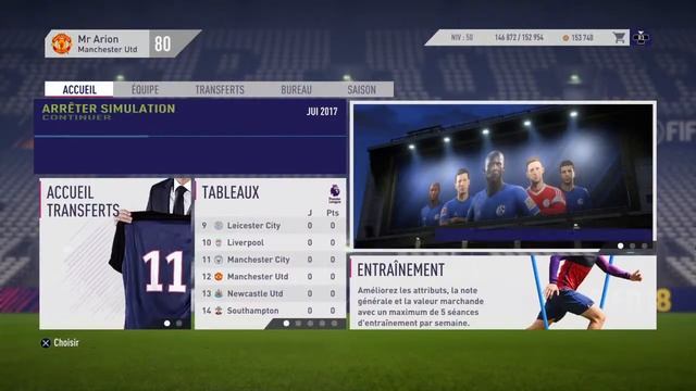 FIFA 18 Carrière Manager Manchester United #1 De belle recrues en vue!! смотреть онлайн