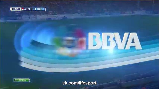 Шикарный гол пяткой Эрнандеса в матче Атлетико Мадрид - Сельта (20.09.2014) смотреть онлайн