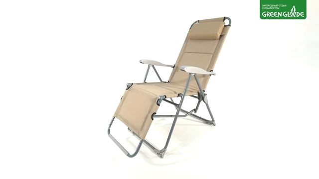 Обзор складного кресла-шезлонга Green Glade 3219-М3209 смотреть онлайн