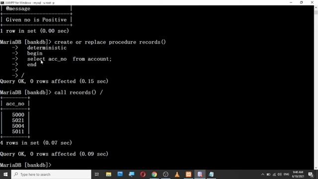 Stored Procedure in MySQL смотреть онлайн