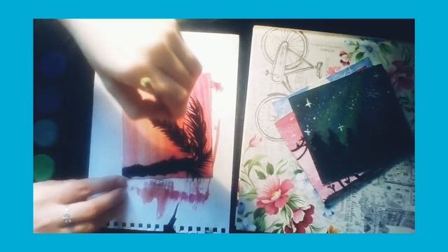 /Туториал/ Как нарисовать ПЛАВНЫЙ переход цветов АКВАРЕЛЯМИ. смотреть онлайн