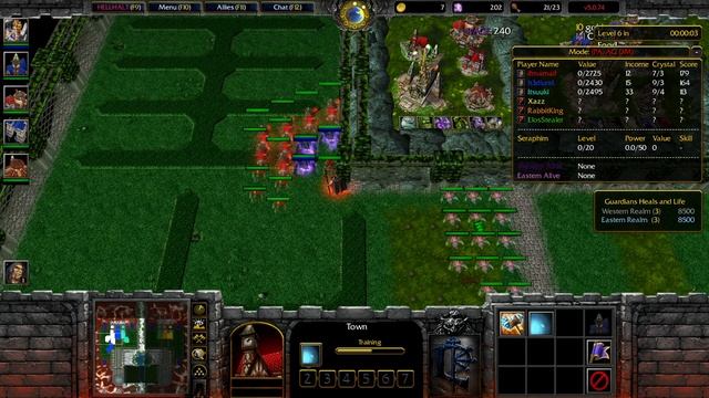 Warcraft 3 Classic HellHalt TD Competitive #143 Easy 10 with slaves смотреть онлайн