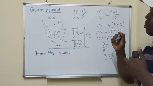GCE Volume of a Frustum (squares base pyramid) - Mensuration смотреть онлайн