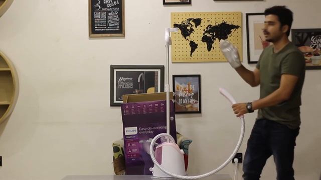 Philips Garment Steamer GC484/4 Unboxing Review Demonstration смотреть онлайн