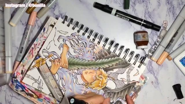 ☽ Its a COPIC speedpaint but longer! | Draw with me! смотреть онлайн