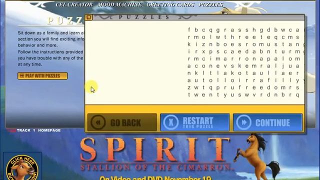 Спирит: Душа прерий (игры из сайта) / Spirit: Stallion Of The Cimarron (website)