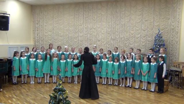 Отчетный концерт хорового отдела ДМШ им. Дунаевского. 2-3 классы. Хор "Кантилена" 24-12-15. смотреть онлайн
