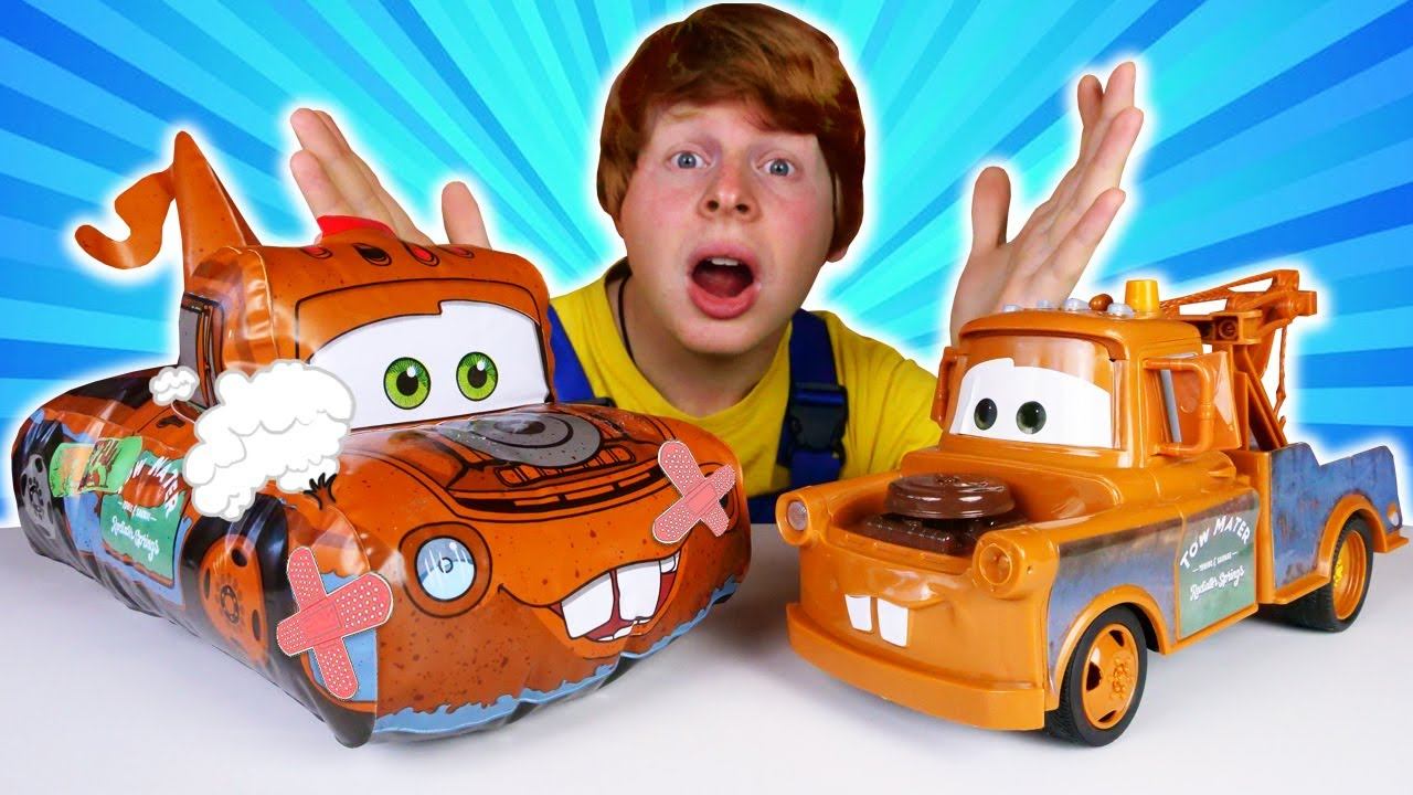 Маквин проиграл гонки?! Машинки тачки Маквин и Мэтр. Игры для мальчиков в автомастерскую смотреть онлайн